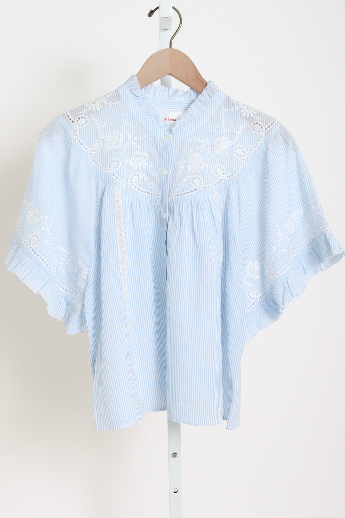 Mae Shirt - Blue White Stripe