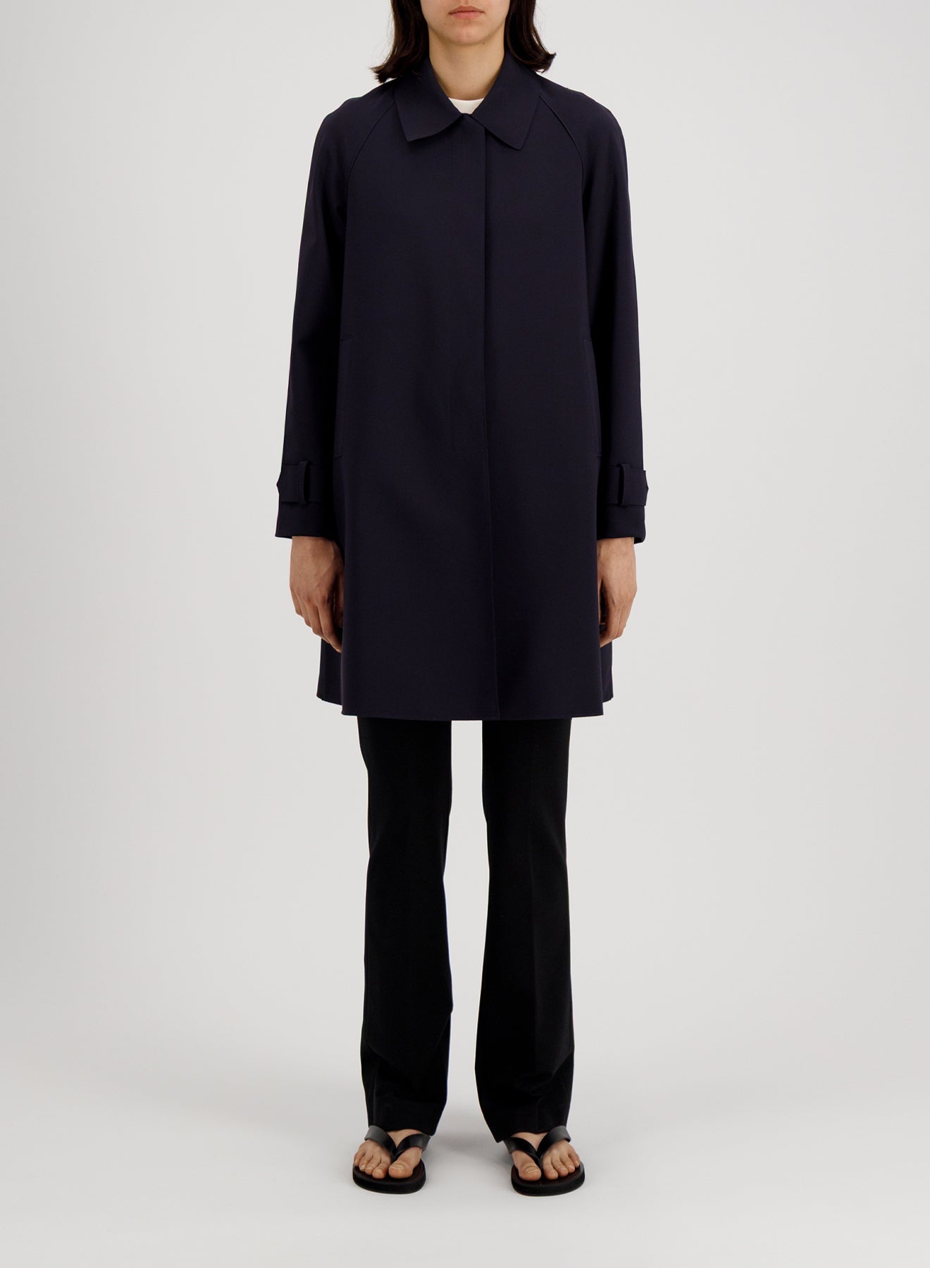 Mac Coat Scuba - Navy Blue